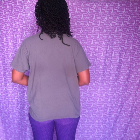 Delta Pro Weight "i shih tzu not" t-shirt tee shirt dog doggie doggy in gray L - Picture 4 of 6